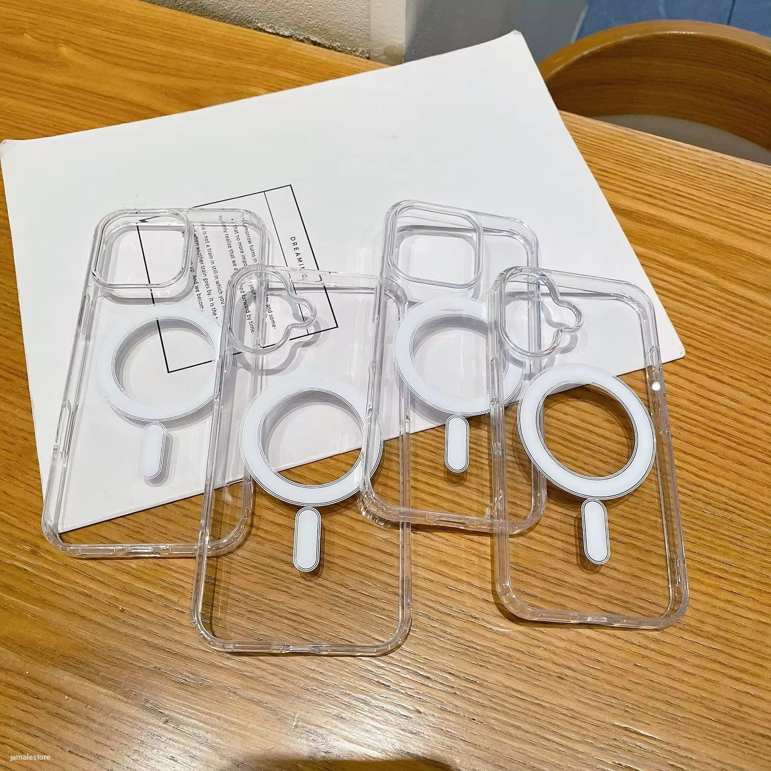 2026 New Transparent TPU Shockproof iPhone Magnetic Cases Covers