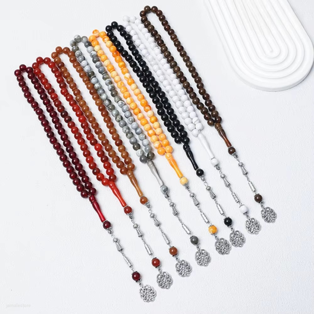 Acrylic Islamic Rosary Prayer Beads – 45 Beads